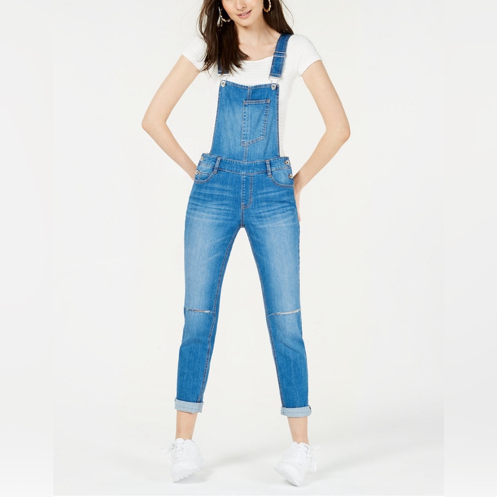 Dollhouse Juniors' Skinny Denim Overalls‎